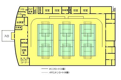 １階平面図（オフシーズン）